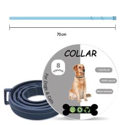 Coleira anti-pulgas e carraça para cães, coleira antiparasitária, acessórios para animais, coleiras de gatos, suprimentos para cachorros, 8 meses, nova - Image 5
