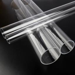 3 pces 50cm de comprimento o. d.16/20/32/40/50/60 mangueira acrílica transparente tubo de aquário suprimentos de tubos de plástico do tanque de peixes encaixes tubo de vidro - Image 6