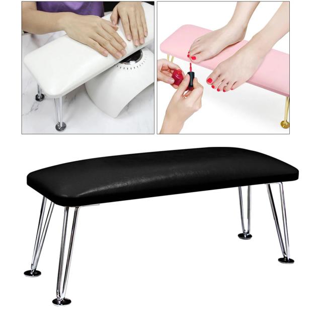 Suporte Profissional para Manicure com Braço de Prego, Mesa de Trabalho e Travesseiro para Secador de Unhas em Casa