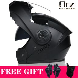 Mais recente DOT aprovado segurança modular flip capacete da motocicleta viagem corrida lente dupla capacete viseira interior - Image 2