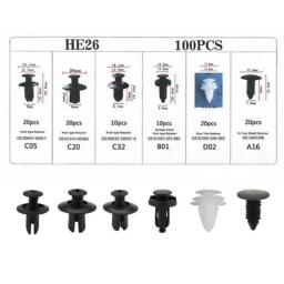 Auto Fastener Clip para carro, Retainer Guarnição Clipes Painel, Buick LaCrosse, Verano GS, Regal Excelle, Acura MDX, RDX, TSX, ZDX, RL, 100 pcs - Image 4
