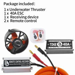 Impermeável Controle Remoto Subaquático Thruster, Kayak SUP Paddle Board, Barco Paddle Board, 24V, 7kg Impulso, 408W, 40A, TD6E - Image 5