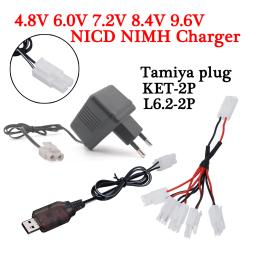 Carregador de 4.8v 6.0v 7.2v 8.4v 9.6v para a entrada de bateria de nicd nimh 100v-240v com tamiya Kep-2p carregador da tomada para o carregador dos brinquedos 7.2v do rc - Image 1