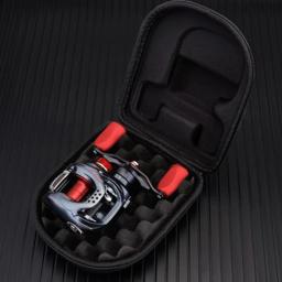 Saco de carretel de pesca portátil à prova dwaterproof água eva casca dura capa protetora acessórios pesca para a maioria de arremesso roda - Image 3