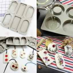 Diy silicone soja velas aroma cera comprimidos molde artesanal flores secas aroma comprimidos de cera 6 furos molde de silicone para fazer sabão - Image 6