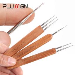 (1 gancho 2 ganchos 3 ganchos) 3 pçs/lote dreadlock crochê gancho dreadlocks ferramentas 0.5mm 0.75mm tamanho agulha de crochê de madeira para tranças de cabelo - Image 5