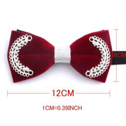 Laço vermelho vinho para homens e mulheres, Gravata borboleta de casamento para adulto, Claret Laços para casamento, Ternos de borboleta, Cravats, Groomsmen Bowties - Image 3
