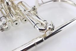 Novo b plana flugelhorn latão banhado a prata bb trompete alta qualidade instrumentos musicais de bronze chifre com bocal frete grátis - Image 5