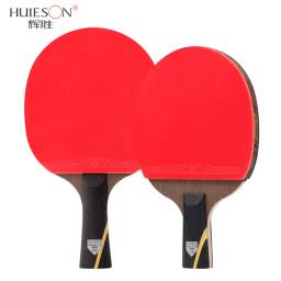 Huieson-Raquete De Tênis De Mesa, Pá De Pingpong, Lâmina De Fibra De Carbono, Espinhas Em Borracha, 2Pcs Par, 6 Estrelas - Image 2