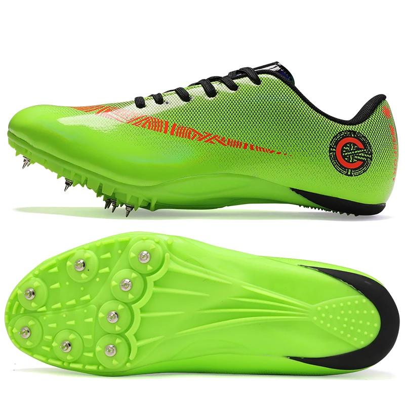 Homens pista e campo sapatos atletismo tênis de corrida da competição da juventude unisex profissional sapatos de treino 35-45 - Image 1