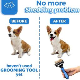 Escova para remoção de pelos 2 em 1, ferramenta de limpeza para animais de estimação, pente aberto, remoção de pelos de cães e gatos - Image 5