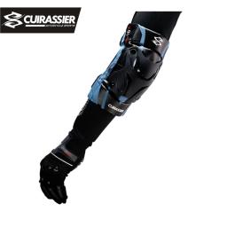 Joelheira protetora para motociclista, joelheira e cotoveleira protetoras couraça para motociclismo, motocross, proteção para joelho, mx - Image 1