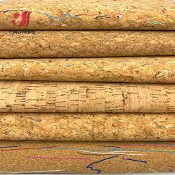 1pc 20cm * 120cm natural cortiça madeira couro tecido impresso colorido arco artesanato saco sapatos material rolo diy - Image 5
