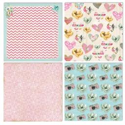 24 folhas de papel de fundo de scrapbooking, dia doce, papel de arte original, fazer cartão, faça você mesmo, scrapbook, artesanato c1028 - Image 2