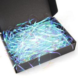 Material de enchimento de caixa de presente, cinta multicolor de lafite de papel desfiado diy para presente de festa de feriado e decoração de presente fita de absorção de impacto - Image 5