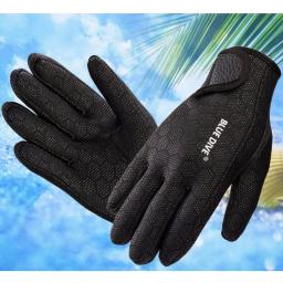 Luvas de mergulho em neopreno para homens e mulheres, 1 par, 2 cores, preto, rosa, antiderrapante, azul, amantes do mergulho, presente, espessura de 1.5mm, novo - Image 2