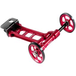 Roda de empurrar de bicicleta + suporte para disco de bicicleta dobrável e freio curto de v, fácil, compatível com 18/20 polegadas - Image 1
