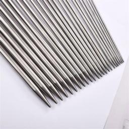 Agulhas de tricô retas de 35cm, em aço inoxidável, gancho de crochê faça você mesmo, ferramentas de tricô, tamanho 2-10mm, ferramentas de costura - Image 5