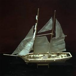 Kits De Navio De Veleiro De Madeira, Modelo DIY, Decoração De Casa, Presente De Barco, Brinquedo Para Crianças, Escala 1:100 - Image 4