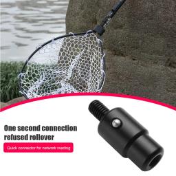 Peças de haste líquida de liberação rápida, Um segundo conector líquido, Hot Fish Landing Dip Net, Adaptador Anti-Rotação, Running Fish Parts - Image 4