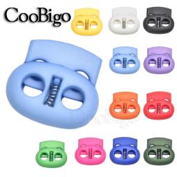 100 pçs rolha cabo bloqueio feijão alternar clipe para vestuário paracord cabo elástico cordão corda acessórios colorido 5mm buraco plástico - Image 1