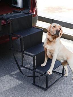 Degraus de cão de estimação, escada dobrável leve para animais de estimação, rampa de escada para camas altas, caminhões, carros e suv - Image 3