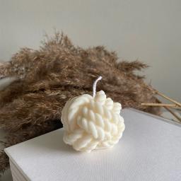 Molde de vela scented diy forma de lã vela molde de fundição de silicone artesanal vela sabão que faz a cera molde artesanato decoração para casa - Image 3