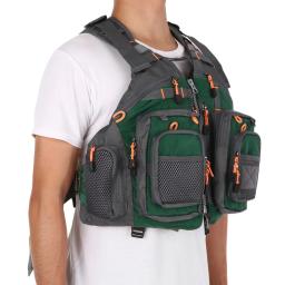 Casaco salva-vidas natação respirável masculino, colete de pesca, colete de segurança, Survival Utility, caça, esporte ao ar livre, Salva-Vidas - Image 2