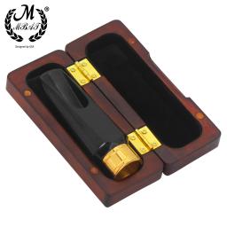 M mbat profissional saxofone alto bocais baquelite metal peças da boca sax e alta qualidade caixa de bocal acessórios sax - Image 3