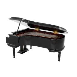 Mini Instrumento Musical, 1/12 Dollhouse, 1:6 Action Figure Acessórios, Decoração Modelo de Piano de cauda de madeira em miniatura - Image 5