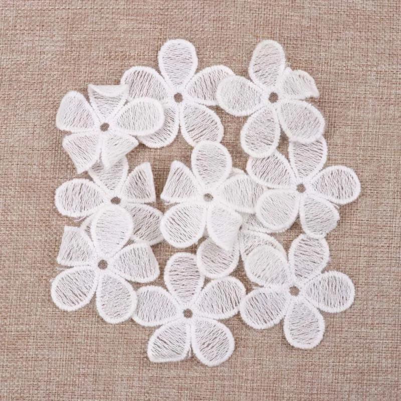 10 lâminas de fita de renda padrão floral para decoração, projeto floral e artesanato acessórios de vestuário decoração de 5.7cm - Image 1