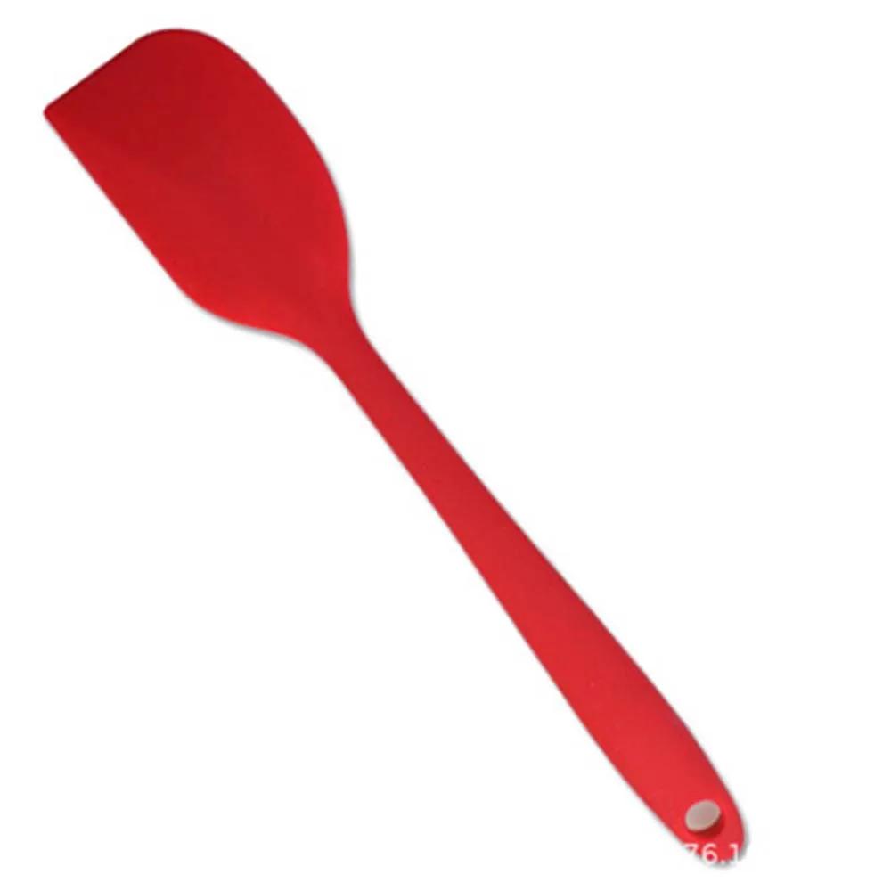 Pá de borracha, colher, ferramentas de bolo, espátula de silicone de grau alimentar, ferramenta de cozimento de bolo, raspador - Image 1