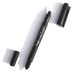 Pó de gravação de tinta dourada transparente com canetas de alto relevo almofada de tinta adesiva transparente - Image 2
