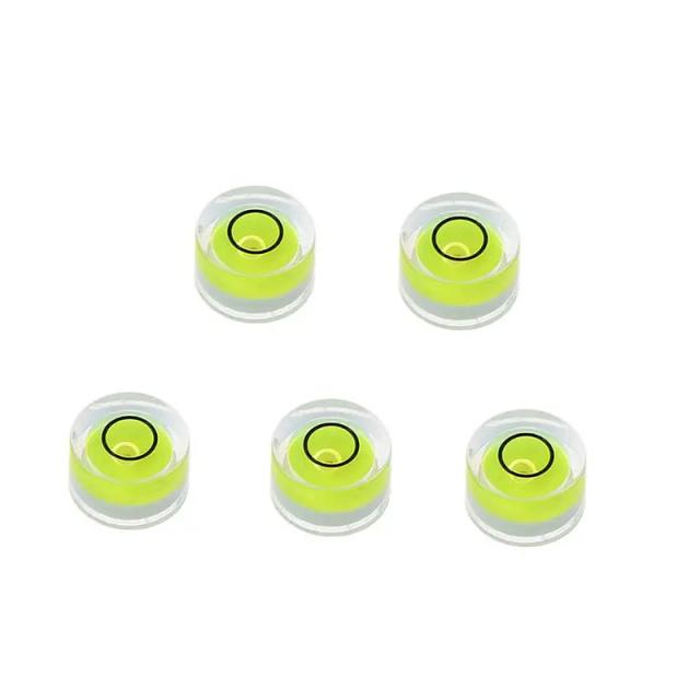 Nível de Bolha Redondo Mini - Conjunto com 5 Peças para Medição Precisa