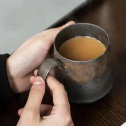 Kucuba hommi novas facas artesanais estilo japonês, copo de café vintage, caneca de cerâmica chá à noite, conjunto retrô xícara de café - Image 3
