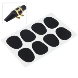 8 pçs/lote silicone preto 0.5mm alto tenor saxofone clarinete bocal almofadas - Image 1