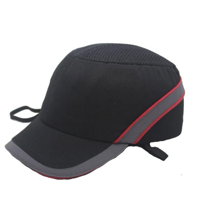 Capacete Protetor Hi-Viz Strip Bump Cap: Segurança e Conforto para Trabalho em Fábrica e Loja