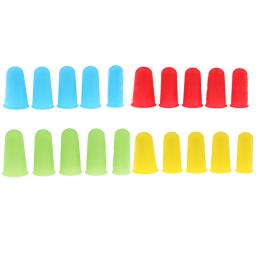 Multifuncional dedal de silicone para bordado bordado, Finger Protector, Sleeve Cover Caps, Ferramentas de costura, 3 pcs, 5pcs - Image 4