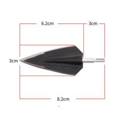 Pontas largas de tiro com arco 160 grão linha universal 2 pontos de ponta de lâmina fixa alvo para acessórios de caça ao ar livre - Image 2