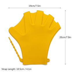Luvas De Treinamento De Resistência À Água, Luvas De Fitness De Silicone Webbed, Luva De Mergulho De Natação, Mittens De Treinamento De Natação, 1 Par - Image 3