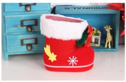 Caixa de presente criativa para doces, sacola com botas, decoração de natal, sacos de presente para feriado, suprimentos para festa de ano novo, mini p/m/g, 1 peça - Image 6