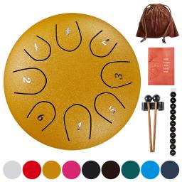 6 Polegada 8 tom de aço língua tambor máquina instrumentos musicais tambor handpan tambor língua de aço tambor mão tambor c-chave pan tambor - Image 1