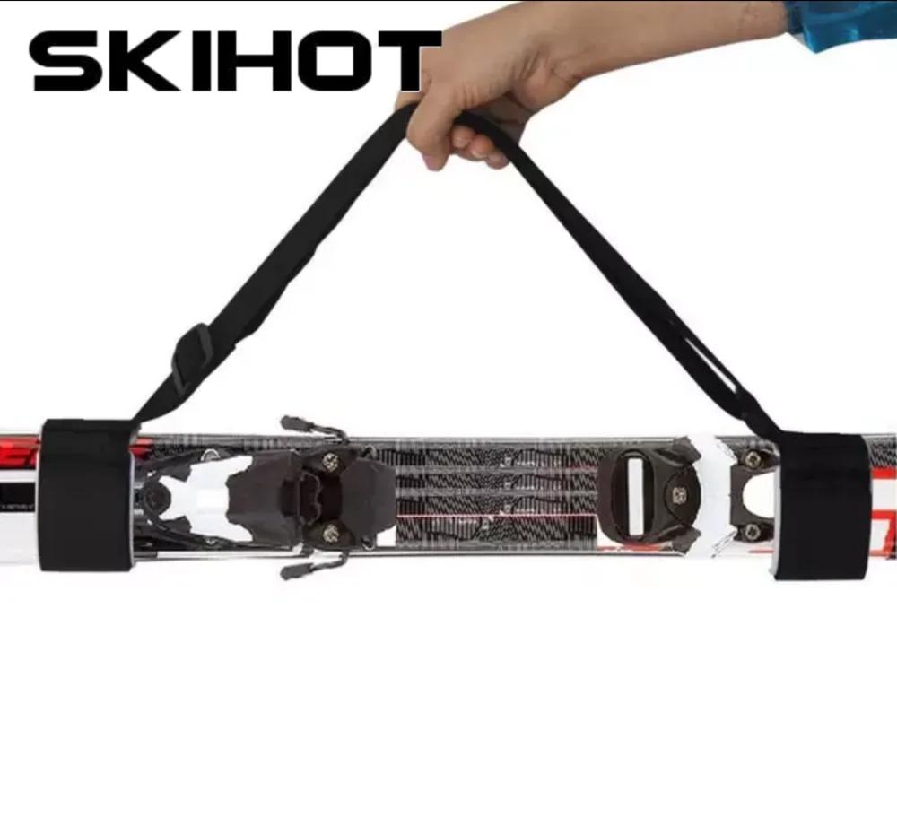 Skihot-alça para motociclismo, faixa de ombro/esqui, correia para prancha de ski, snowboard, prancha de skate longa, rápida e simples, esquis e polos de 110cm - Image 1