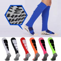 2021 antiderrapante meias de futebol adultos atlético longo absorvente esportes grip sock para futebol vôlei corrida na altura do joelho meias - Image 1