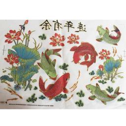 Conjuntos de utensílios de cerâmica para arte com flores em papel azul e branco etiqueta de porcelana jingdezhen faça você mesmo - Image 3