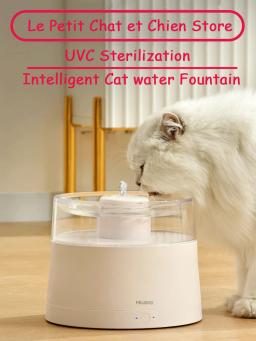 Saúde tranquila gato fonte de água uv esterilização inteligente pet dispensador de água do cão fonte de água controle app bebedero de agua mascota - Image 1