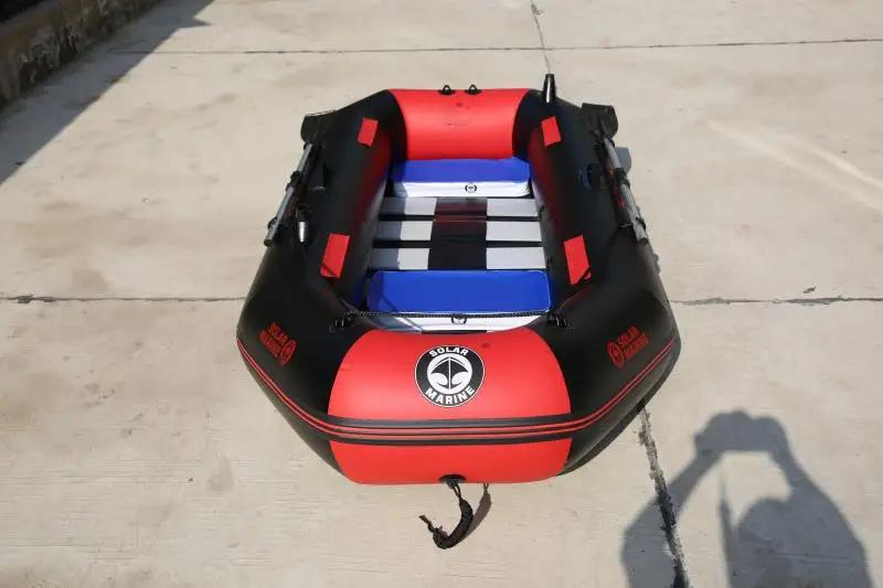 Caiaque a remo com remos para adultos e crianças, barco inflável, barco de pesca em PVC, resistente ao desgaste, 2 pessoas, 2 m - Image 1