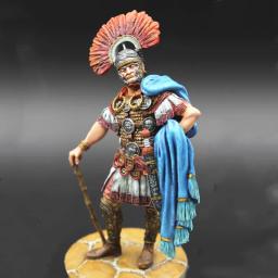 Roma Antiga Século 1 Centurião Romano Modelo, Metal Pequena Estátua, DIY Oficial de Armadura Artesanato Decorativo, 1/30, 60mm - Image 1