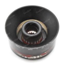 4 pçs acrílico crânio lp guitarra elétrica botão de controle velocidade potenciômetro botão boné preto com transparente guitarra pot acessórios - Image 5