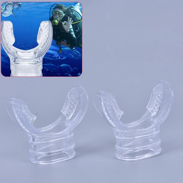 Snorkel de Silicone Transparente para Mergulho com Bocal e Regulador - Acessório de Natação 1 Unidade